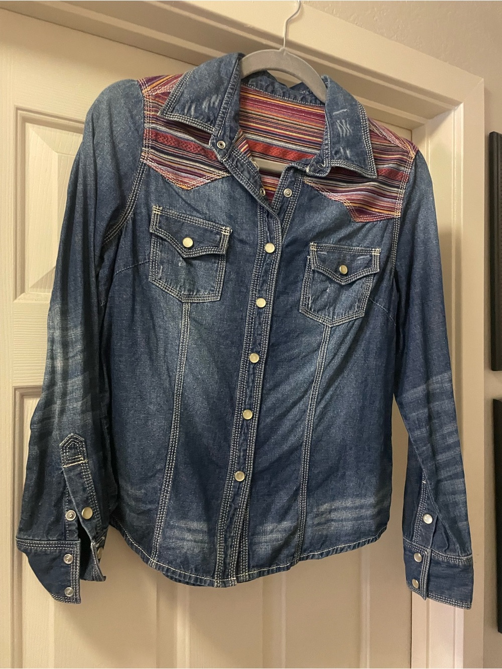 Denim Western Shirt - Blue